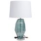 Maple and Jade Glass Angular Table Lamp in Teal, , large
