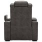 Signature Design by Ashley HyllMont Power Recliner with Power Headrest in Gray, , large