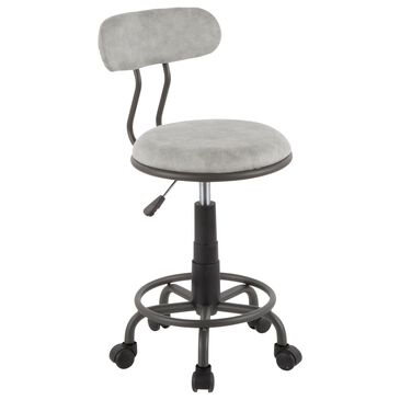 Lumisource Dakota Task Chair in Grey/Black, , large