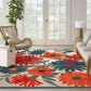 Nourison Aloha ALH33 3"6" x 5"6" Ivory and Multicolor Indoor/Outdoor Area Rug, , large