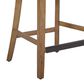 Valor Living Paloma 26" Counter Stool with Linen Upholstery in Medium Oak, , large