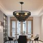 Hearth and Haven 8-Light 5-Layer Rattan Chandelier in Black, , large