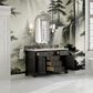 James Martin Vanities Brookfield 60" Single Bathroom Vanity in Black Onyx with 3 cm Arctic Fall Solid Surface Top and Rectangular Sink, , large