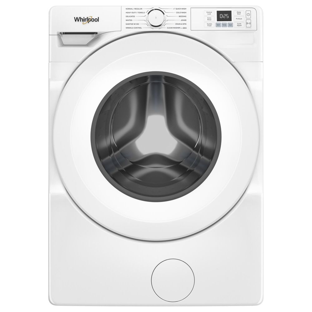 Whirlpool 4.5 Cu. Ft. Front Load Washer and 7.4 Cu. Ft. Electric Dryer Laundry Pair in White, , large