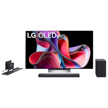 LG 83" Class G3 Series 4K OLED evo UHD - Smart TV with 3.1 Home Theater Sound Bar in Black, , large
