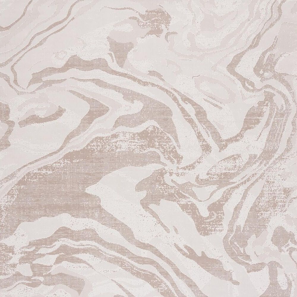 Safavieh Martha Stewart Cyprus Abstract 6&#39;7&quot; Square Ivory and Beige Area Rug, , large