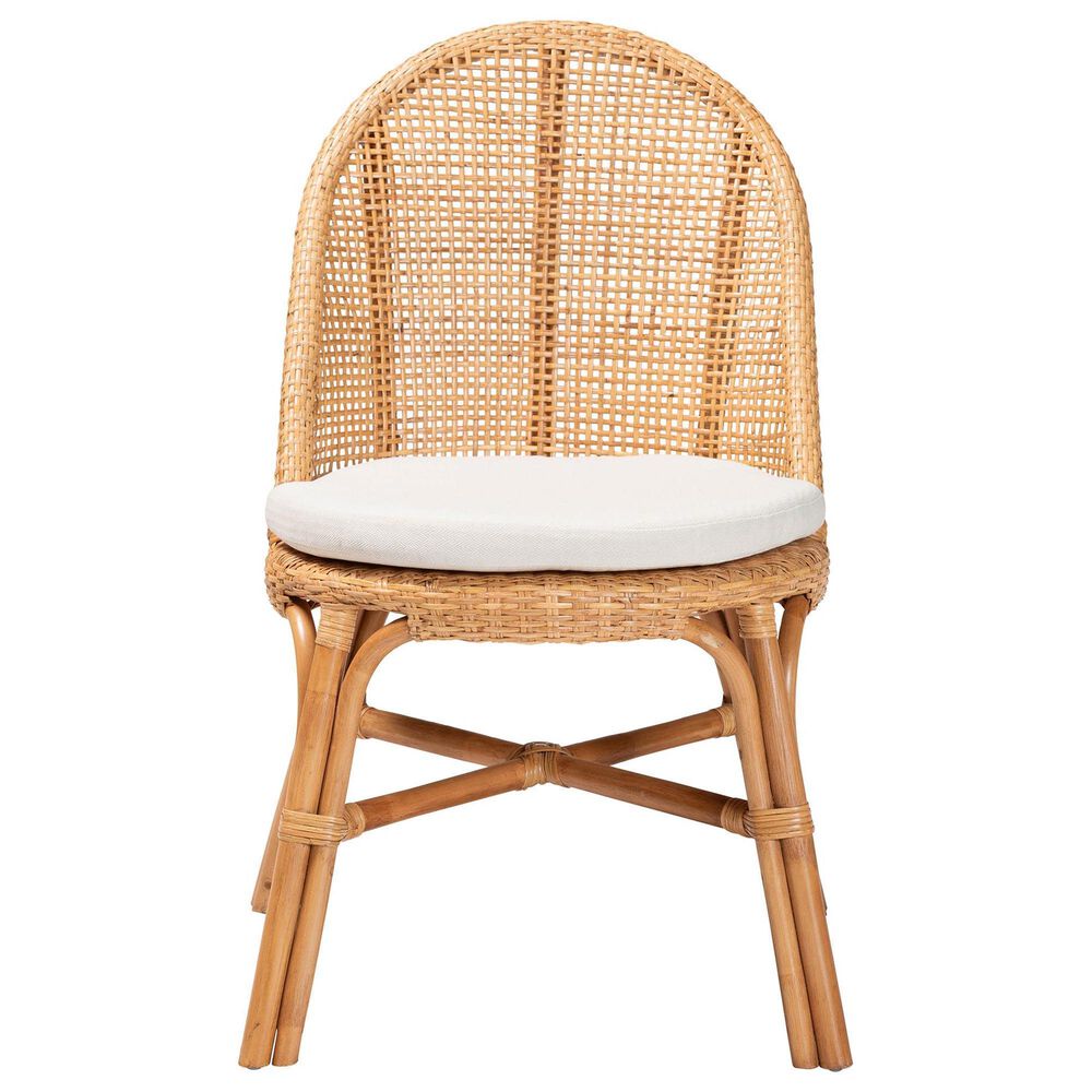 Baxton Studio Daniela Side Chair in Light Honey, , large