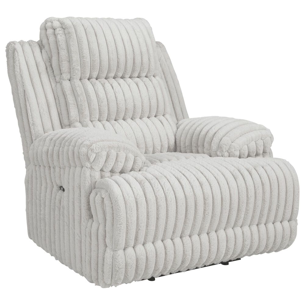 Ashley Rhines Falls Zero Wall Power Recliner in Alloy, , large