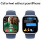 Apple Watch Series 10 GPS 42mm Silver Aluminum Case with Denim Sport Band - S/M, , large