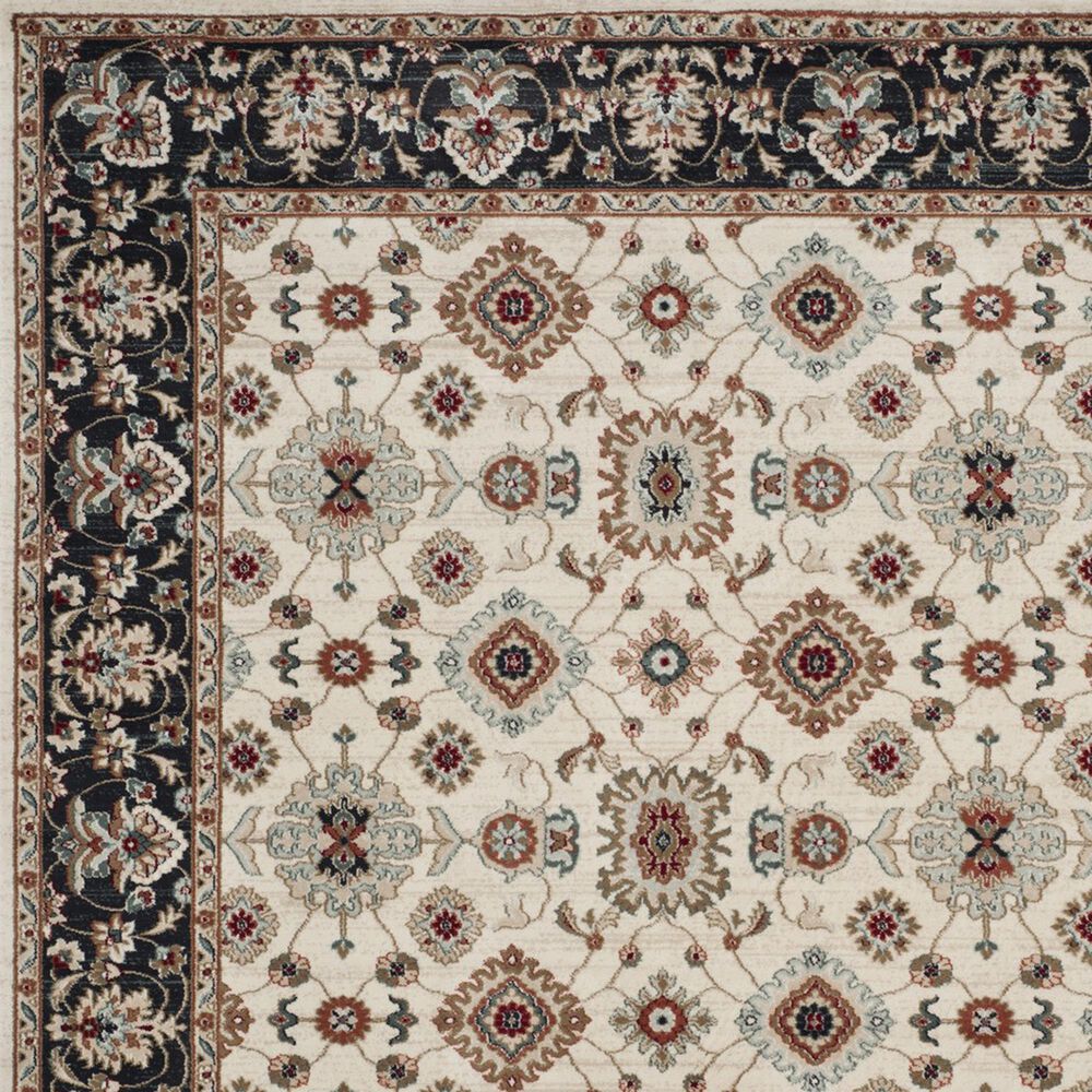 Safavieh Lyndhurst LNH332 7&#39; Square Cream and Navy Area Rug, , large