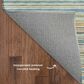 Dalyn Rug Company Soft Essentials Striped Seaside 2"3" x 7"6" Indoor/Outdoor Runner, , large