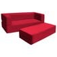 Jaxx Zipline Big Kids Modular Sofa & Ottoman in Cherry, , large