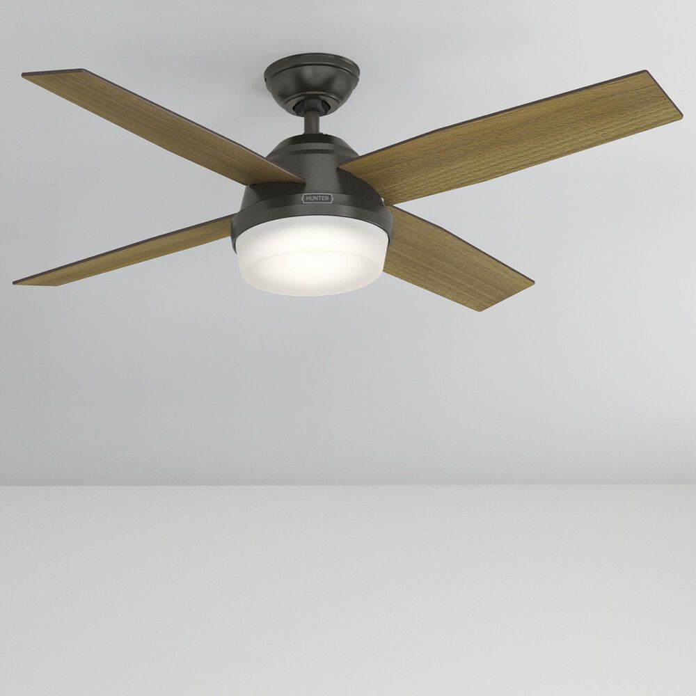 Hunter Dempsey 52&quot; Ceiling Fan with Lights in Noble Bronze, , large