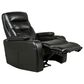 Oxford Furniture Power Home Theater Recliner with Power Headrest in Bolero Black, , large