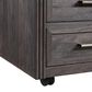 Belle Furnishings Modern Edge Castered File Cabinet in Caffe, , large
