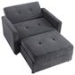 Steve Silver Convertible Sleeper Chair in Gray, , large