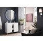 James Martin Vanities Alicante 39.5" Single Bathroom Vanity in Glossy White and Brushed Nickel with 5 cm White Glossy Resin Top and Rectangular Sink, , large