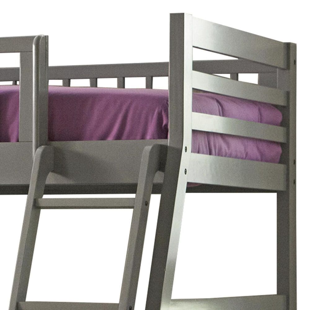 Pacific Landing Bunks Twin over Full Bunk Bed in Grey, , large