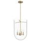 Hunter Sacha 4-Light Pendant in Alturas Gold, , large