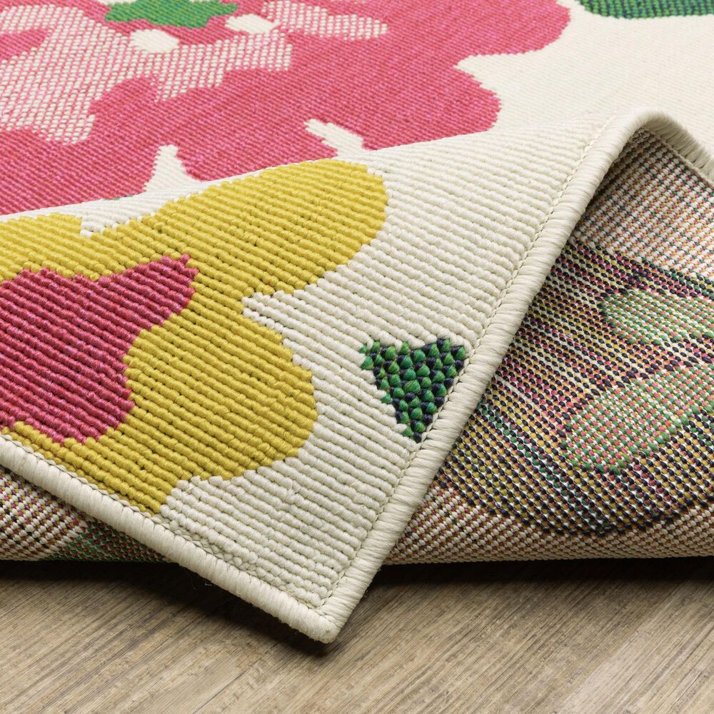 Oriental Weavers Havana HAV02 Ivory and Multicolor 1'10" x 7'3" Indoor/Outdoor Runner, , large