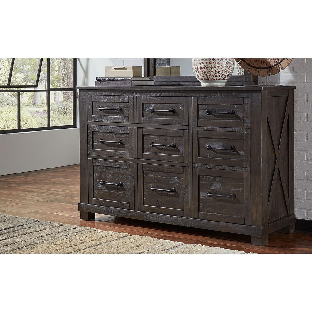 A-America Sun Valley 3-Piece King Bedroom Set in Charcoal, , large
