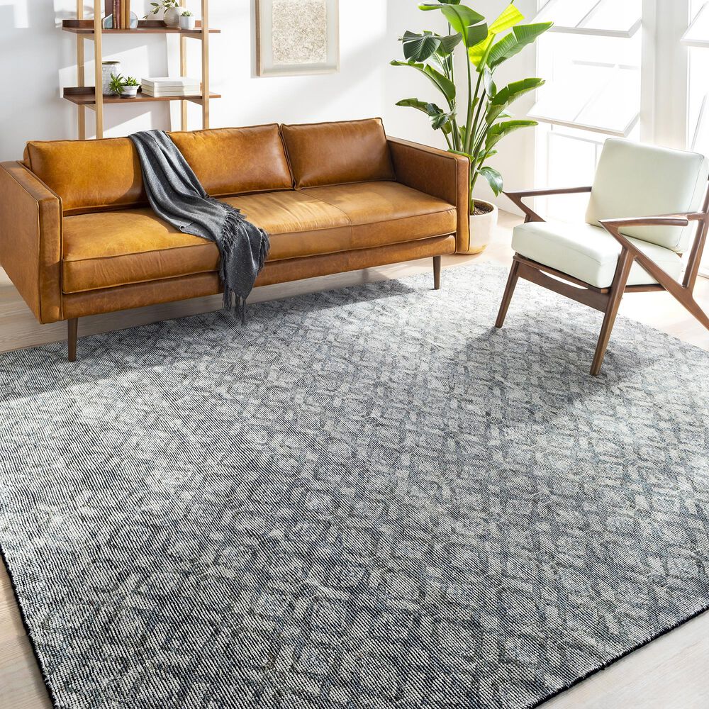 Surya Malaga 2&#39; x 3&#39; Ink, Tan and Lime  Area Rug, , large