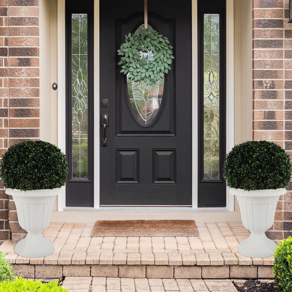 Timberlake Large Front Door Urn in White (Set of 2), , large