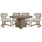 Sterling Timber Pagosa 5-Piece Round Dining Set in English Knotty Oak, , large