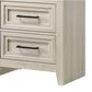 Crown Mark Lorraine 2-Drawer Nightstand in Antique White, , large