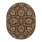 Surya Caesar CAE-1028 8" x 10" Oval Brown, Garnet and Camel Area Rug, , large