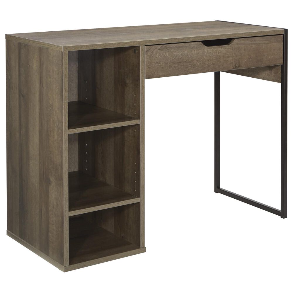 Valor Living Ravel Writing Desk with Drawer in Grey Oak, , large