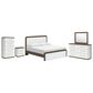 Ashley Kendanport 5 Piece King Bedroom Set in Brown and White, , large