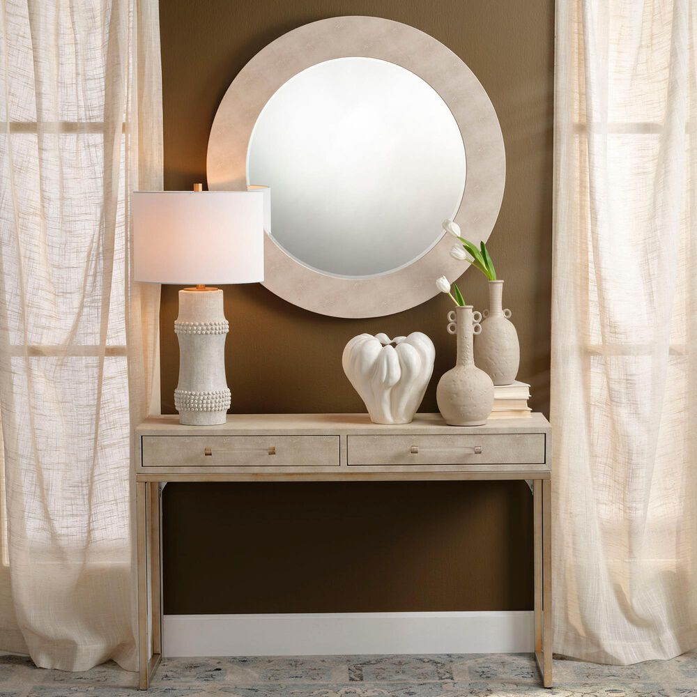 Splendor Living Claymore Table Lamp in White, , large