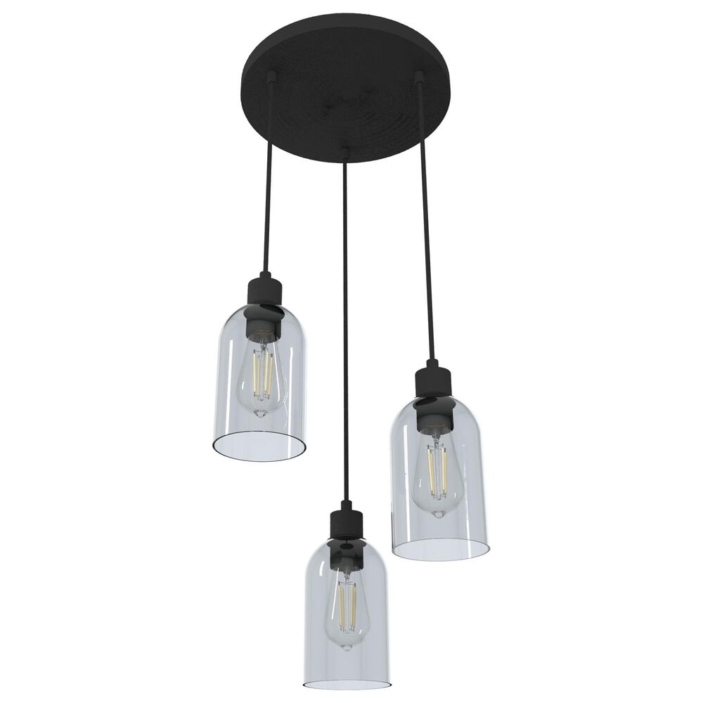 Hunter Lochmeade 3-Light Linear Pendant Cluster in Natural Iron, , large