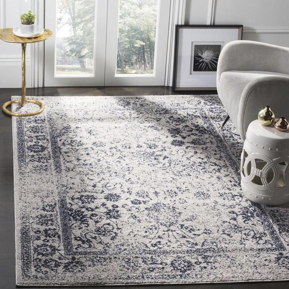 Safavieh Adirondack ADR109P 5"1" x 7"6" Grey and Navy Area Rug, , large