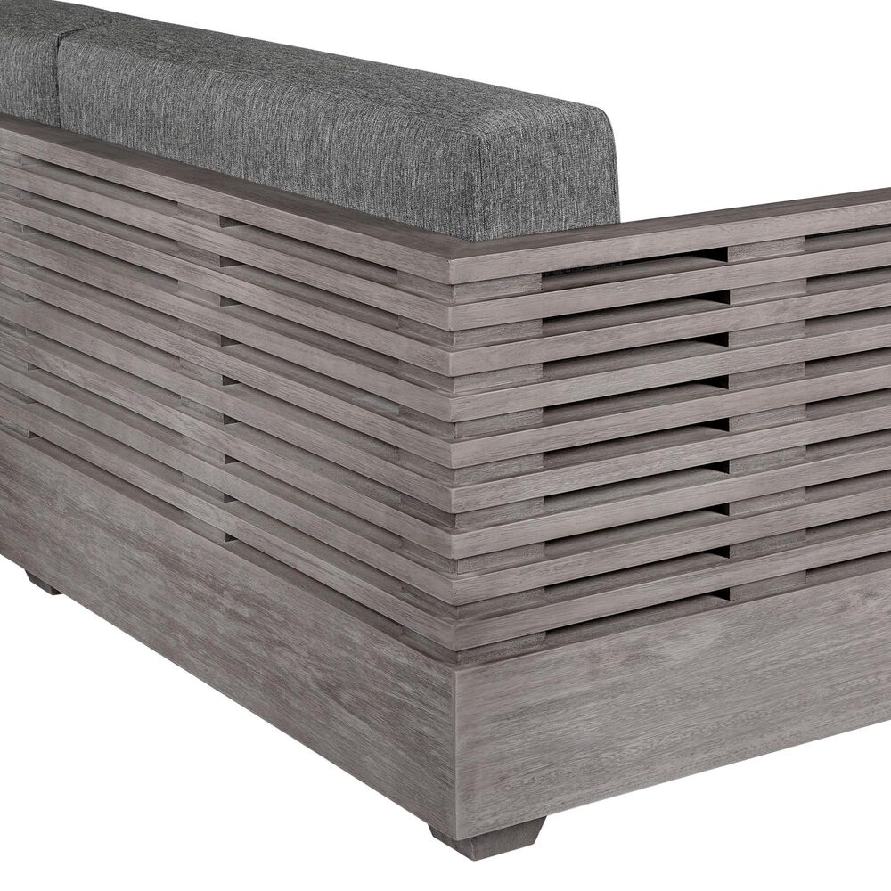 Armen Living Vivid Patio Sofa in Light Gray, , large