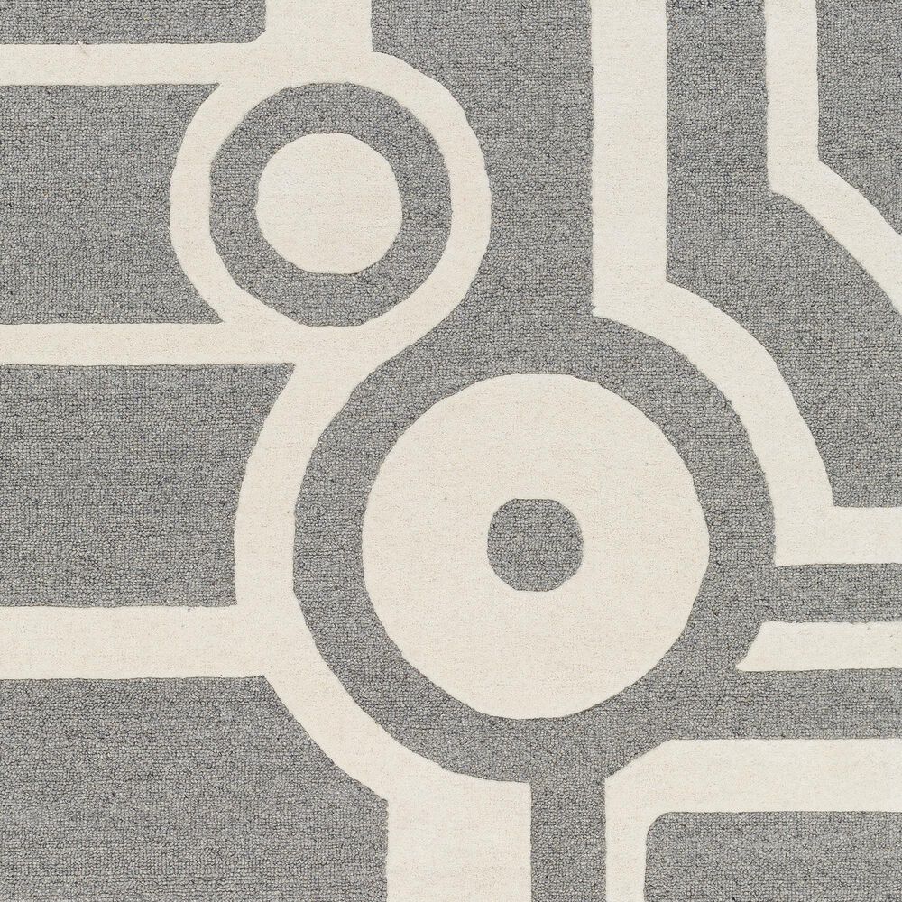 Surya Brook 2&#39; x 3&#39; Charcoal and Beige Area Rug, , large