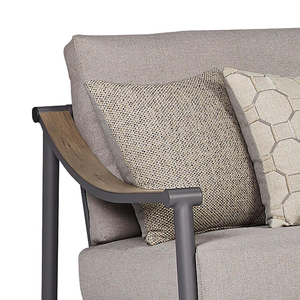 Ashley Ocean Beach Stationary Sofa with Cushions in Gray, , large