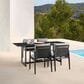 Blue River Cayman Outdoor Rectangular Dining Table in Black - Table Only, , large