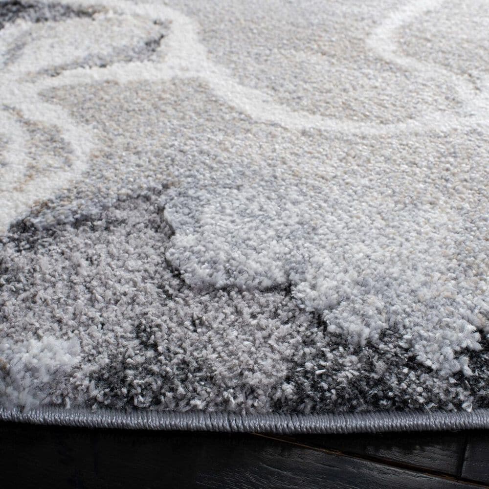 Safavieh Cyrus Shag CYR121G 6&#39;7&quot; Round Grey and Beige Area Rug, , large