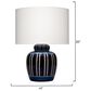 Splendor Living Colchester Table Lamp in Navy and White, , large