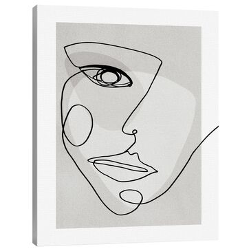 Lumaprints Face Line 4 24" x 18" Wall Art in Multicolor, , large