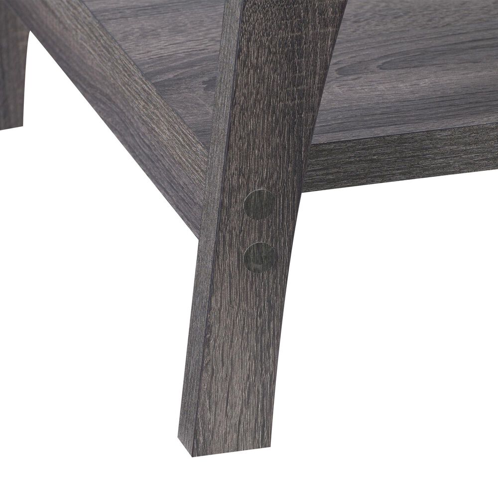 CorLiving Hollywood Side Table with Curved Legs in Dark Grey, , large
