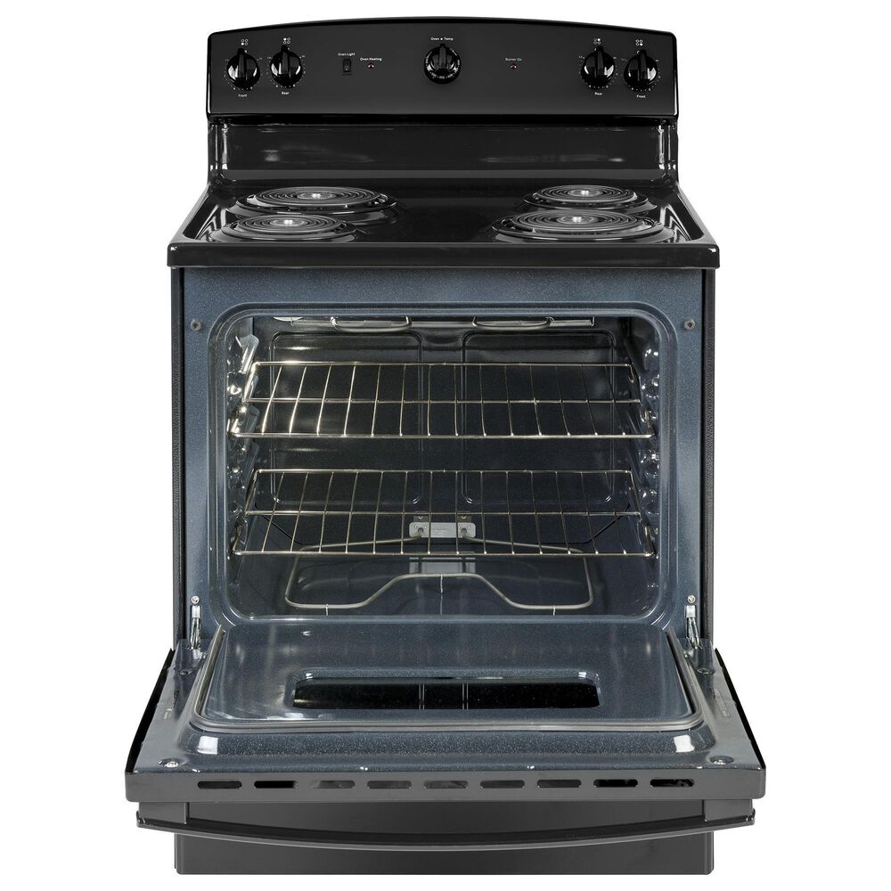 GE Appliances 30&quot; Freestanding Electric Range in Black, , large