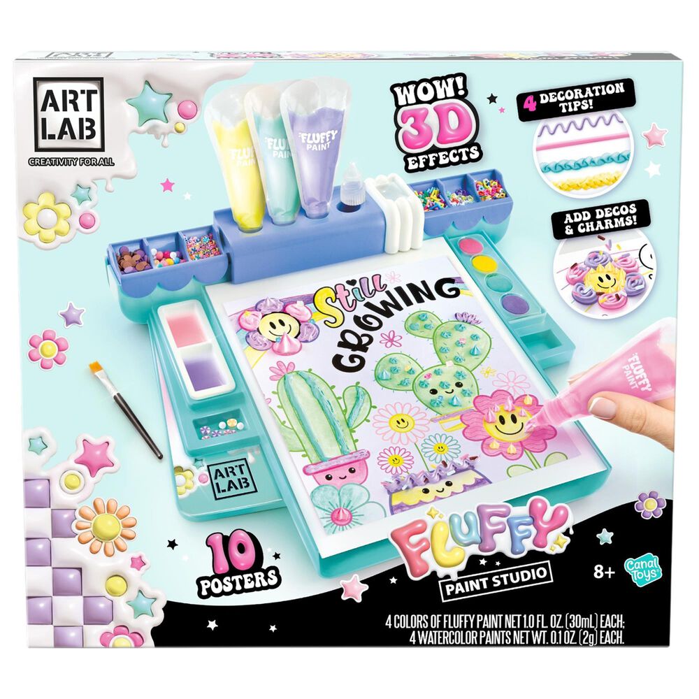 Style 4 Ever Fluffy Paint Studio 3D Paint Craft Set in Multicolor, , large