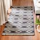 Safavieh Micro-Loop MLP153H 2"6" x 9" Charcoal and Ivory Runner, , large