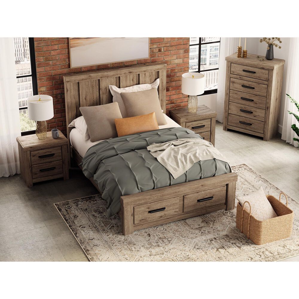 Ashley Oliandon 5-Drawer Chest in Natural Rustic, , large