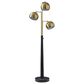 Ashley Sorcha Metal Floor Lamp in Gold and Black, , large