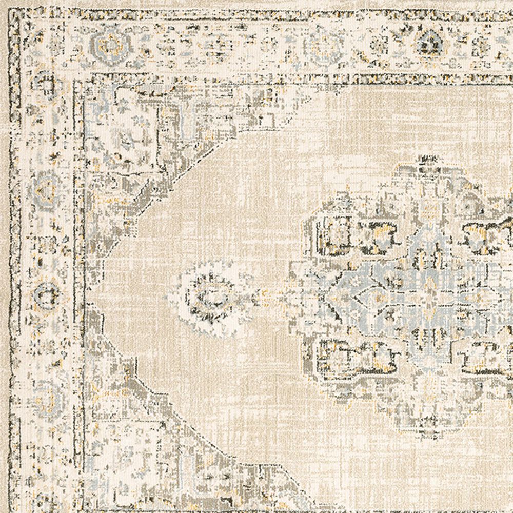 Oriental Weavers Andorra Medallion 7&#39;10&quot; Round Beige Area Rug, , large