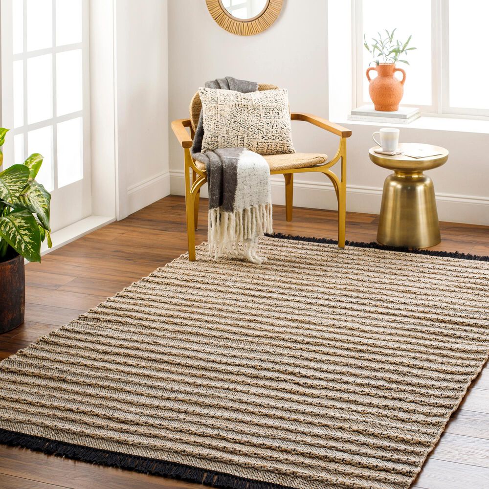 Surya Azalea 8&#39;10&quot; x 12&#39; Taupe, Brown, Black and Charcoal Area Rug, , large